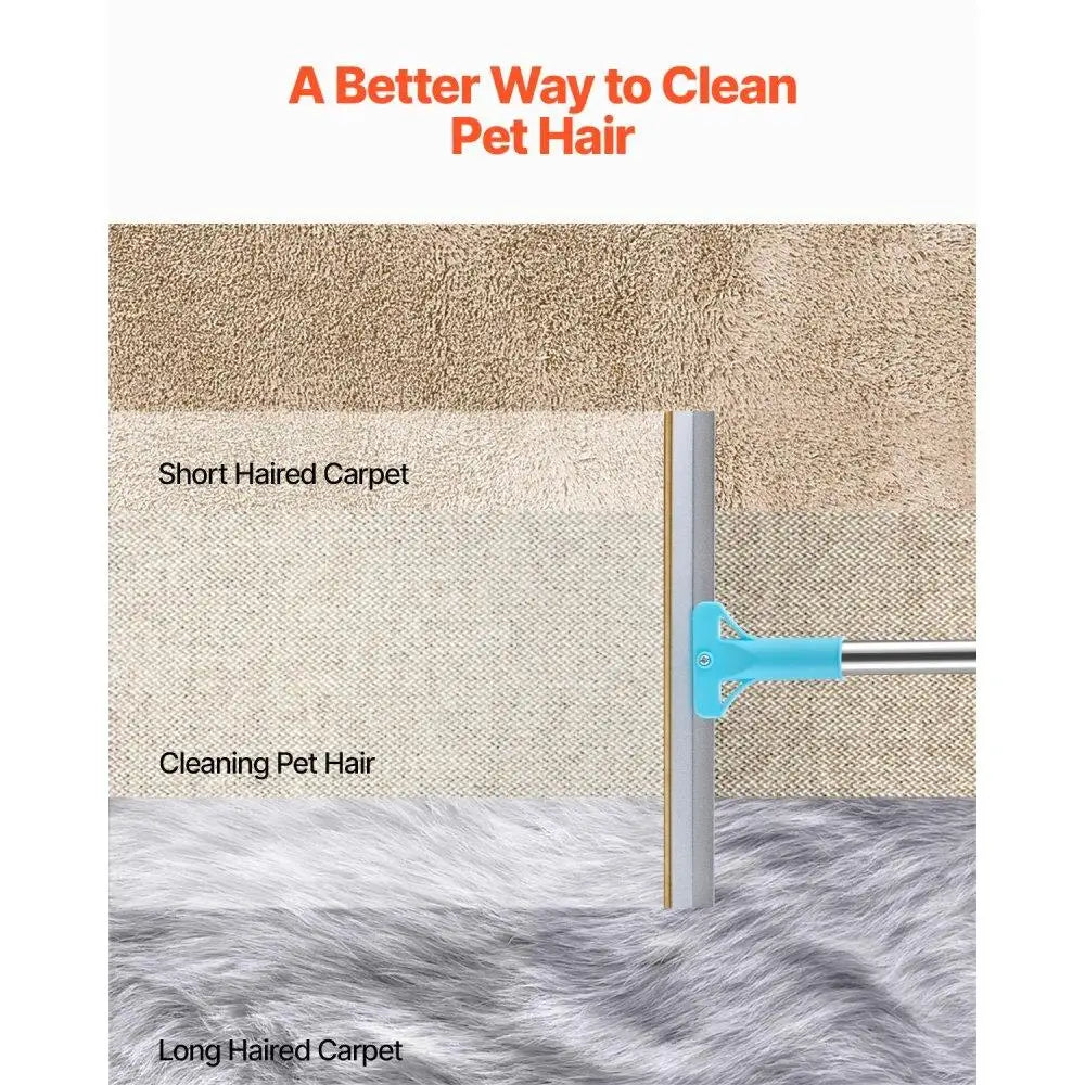 Klean+ Pet Hair Adjustable Carpet Rake
