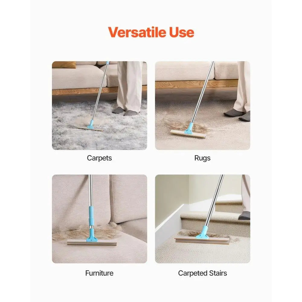 Klean+ Pet Hair Adjustable Carpet Rake
